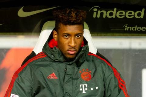 Frankfurt , Germany 22.12.2018, 1. Bundesliga, 17. Spieltag, Eintracht Frankfurt vs. FC Bayern Muenchen, Kingsley Coman (FCB) schaut ( DeFodi053