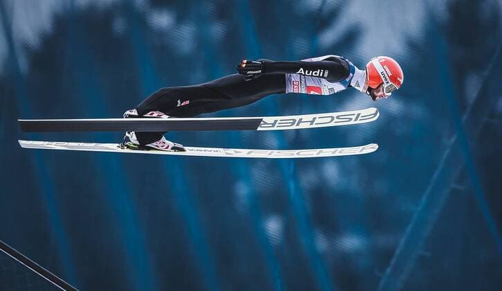 Sport Themen der Woche KW01 Sport Bilder des Tages 01.01.2019, Olympiaschanze, Garmisch Partenkirchen, GER, FIS Weltcup Skisprung, Vierschanzentournee, Garmisch Partenkirchen, Probesprung, im Bild Markus Eisenbichler (GER) Markus Eisenbichler of Germany during his Trial Jump for the Four Hills Tournament of FIS Ski jumping Skispringen Ski nordisch World Cup at the Olympiaschanze in Garmisch Partenkirchen, Germany on 2019 01 01. Garmisch Partenkirchen