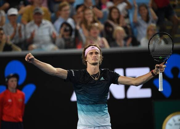 Sport Themen der Woche KW03 Sport Bilder des Tages 2019 Australian Open Alexander Zverev , Germany