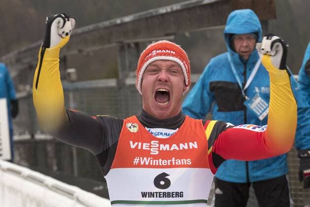 Sport Themen der Woche KW04 Sport Bilder des Tages Felix LOCH GER Sieger FIL Rodel WM in Winterberg, Deutschland am 27.01.2019