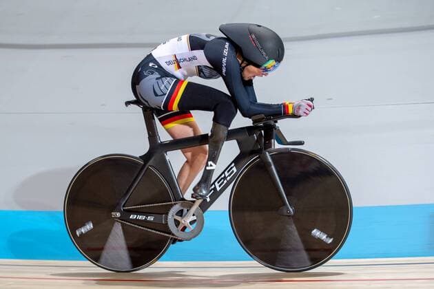 Sport Themen der Woche KW11 Sport Bilder des Tages The qualifying of the 3km pursuit of the UCI 2019 Para-Cycling Track World Championships - 14.03.2019 APELDOORN, THE NETHERLANDS - MARCH 14: Denise Schindler of Germany (homeclub BPRSV Cottbus, classification C3, UCI 1008438172) with her mouth wide open to suck in the oxygen during qualifying of the 3km individual pursuit of the UCI 2019 Para-Cycling Track World championships at the Omnisport Velodrome of Apeldoorn on 14.3.2019 in Apeldoorn The Netherlands.