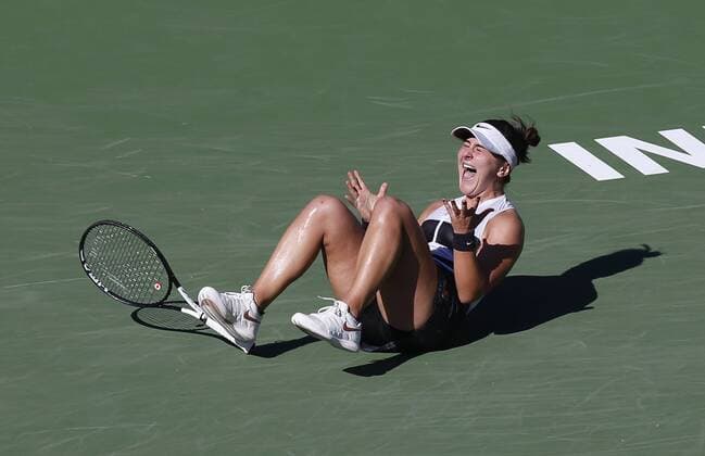 Sport Themen der Woche KW12 Sport Themen der Woche KW11 Sport Bilder des Tages March 17, 2019 Bianca Andreescu (CAN) celebrates match point after defeating Angelique Kerber (GER) during their women s singles final match at the 2019 BNP Paribas Open at Indian Wells Tennis Garden in Indian Wells, California. CSM Tennis 2019: BNP Paribas Open MAR 16 - ZUMAc04_ 20190317_zaf_c04_099 Copyright: xCharlesxBausx
