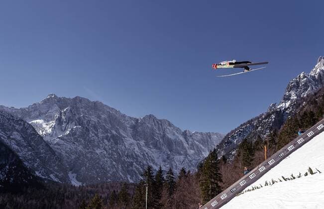 Sport Themen der Woche KW12 Sport Bilder des Tages 23.03.2019, Planica, Ratece, SLO, FIS Weltcup Ski Sprung, Skiflug, Teambewerb, Finale, im Bild Markus Eisenbichler (GER) Markus Eisenbichler of Germany during the team competition of the Ski Flying Hill individual competition of the FIS Ski jumping Skispringen Ski nordisch World Cup Final 2019. Planica in Ratece, Slovenia on 2019 03 23. Ratece