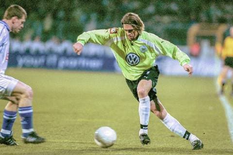 Patrick Weiser vom VfL Wolfsburg am 30.03.2001 gegen Hansa Rostock 2:1