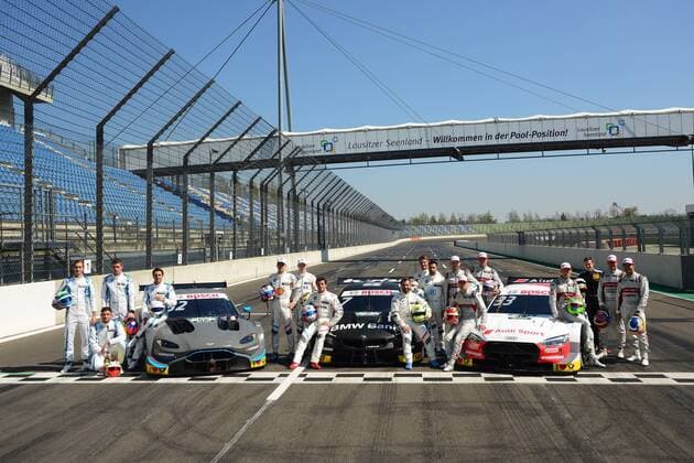 Sport Themen der Woche KW16 Sport Bilder des Tages Die DTM Fahrer und Autos für die Saison 2019 bei den Testfahrten der DTM auf dem Lausitzring. Copyright Thomas Pakusch
