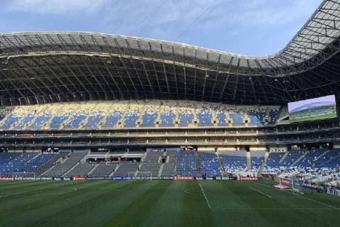 May 1, 2019 - EUM20190501DEP11.JPG.GUADALUPE, NL., SoccerFutbol-Monterrey.- Aspectos del ambiente previo a la final de la Copa de Campeones de la Concacaf 2019 entre Monterrey y Tigres, que tendra lugar en el Estadio BBVA Bancomer este 1 de mayo. Foto: Agencia EL UNIVERSALAFBV. Latin News: May 1, 2019 Copyright: xElxUniversalx