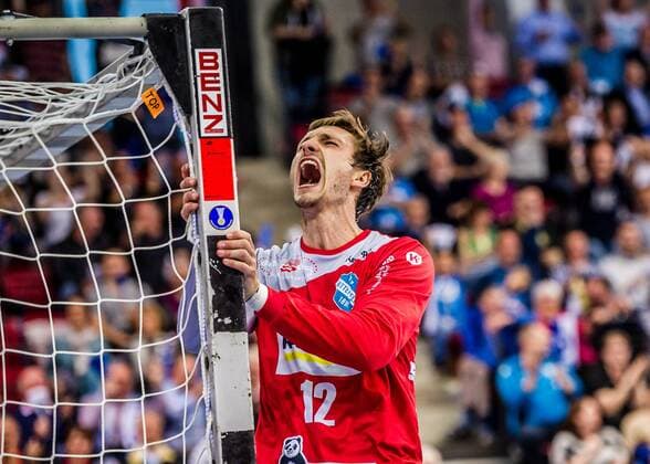 Sport Themen der Woche KW19 Sport Bilder des Tages TVB 1898 Stuttgart - TSV GWD Minden Maier, Jonas (TVB 1898 Stuttgart 12) beim Spiel in der Handball Bundesliga, TVB 1898 Stuttgart - TSV GWD Minden. Stuttgart. 09.05.19 Handball 30. Spieltag , Baden Wuerttemberg Deutschland