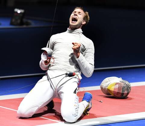 Sport Themen der Woche KW25 Sport Bilder des Tages Fecht Europameisterschaften in Düsseldorf. Herrensäbel 19.06.2019. Benedikt Wagner (Deut.).