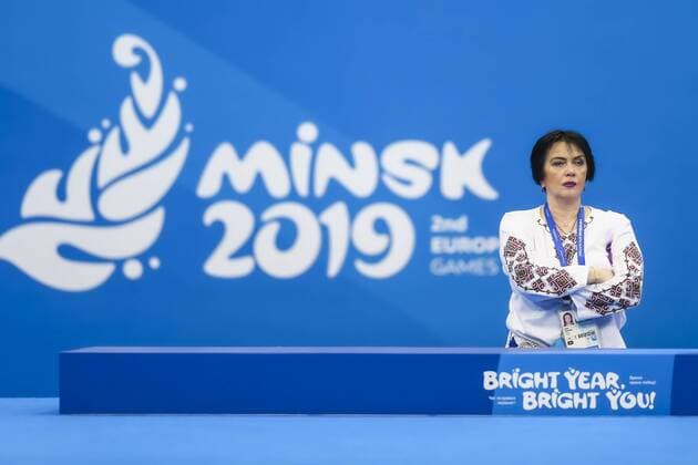 Sport Themen der Woche KW25 Sport Bilder des Tages 2nd Europaspiele 23.06.2019 Irina Deriugina at second day of RG competition; 2nd European Games on 23.06.2019 in the Minsk Arena in Minsk (Belarus).