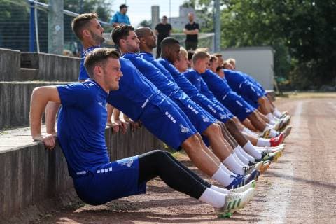 , Fussball - 3.Liga - Saison 2019 2020 - Training MSV Duisburg , Duisburg, BSA Westender Strasse, 09.07.2019, DFB regulations prohibit any use of photographs as image sequences and or quasi-video Duisburg BSA Westender Strasse Nordrhein-Westfalen Deutschland