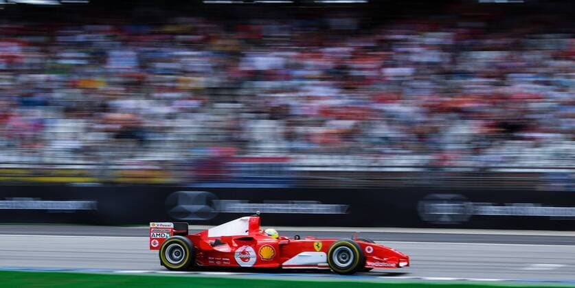 Sport Themen der Woche KW30 Sport Bilder des Tages 27.07.2019, xpsx, Motorsport FIA Formel 1, Mercedes Benz Großer Preis von Deutschland 2019 3.Freies Training v.l. Mick Schumacher im Ferrari 2004 von Vater Michael Schumacher Hockenheim