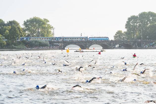Sport Themen der Woche KW30 Sport Bilder des Tages IRONMAN Hamburg 2019 - Triathlon - IRONMAN Hamburg 2019 - Triathlon -, Hamburg Hamburg Deutschland Innenstadt