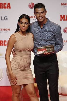 CRISTIANO RONALDO AND GEORGINA DURING CRISTIANO RONALDO RECEIVES THE MARCA LEGEND. MONDAY, 29 JULY, 2019 Cordon Press