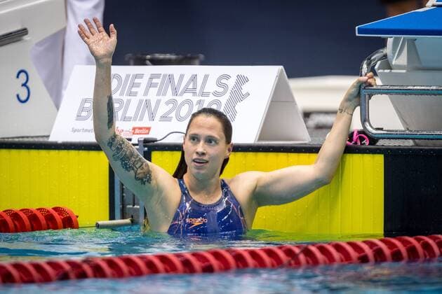 Bilder des Jahres 2019, Sport 08 August Sport Themen der Woche KW31 Sport Bilder des Tages Schwimmen Berlin 02.08..2019 Deutsche Meisterschaften DM Finals2019 400m Freistil Sarah Köhler (GER)