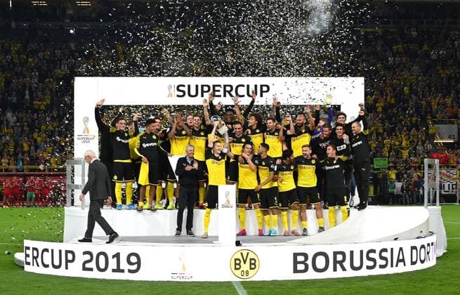 Bilder des Jahres 2019, Sport 08 August Sport Themen der Woche KW31 Dortmund, Germany 03.08.2019, Supercup, BV Borussia Dortmund - FC Bayern Muenchen, Supercup Sieger Borussia Dortmund ( Defodi-09-521-023747