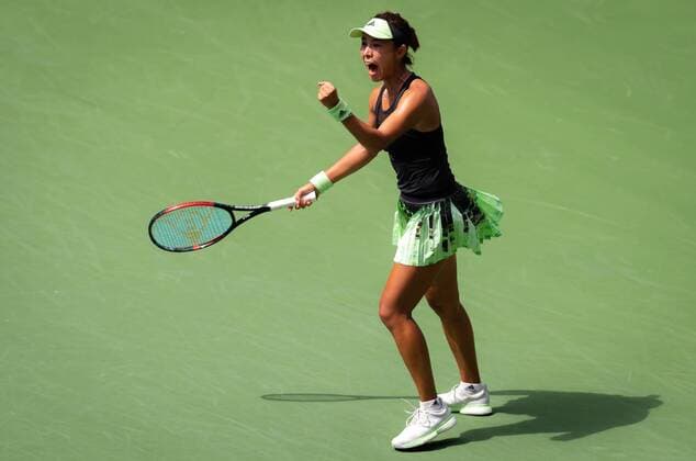 September 1, 2019, New York, NEW YORK, United States: Qiang Wang of China in action during her fourth-round match at the 2019 US Open Grand Slam tennis tournament against Ashleigh Barty of Australia US Open 2019, Tennis, New York City, United States, Sep 1 - ZUMAa181 20190901_zaa_a181_163 Copyright: xAFP7x