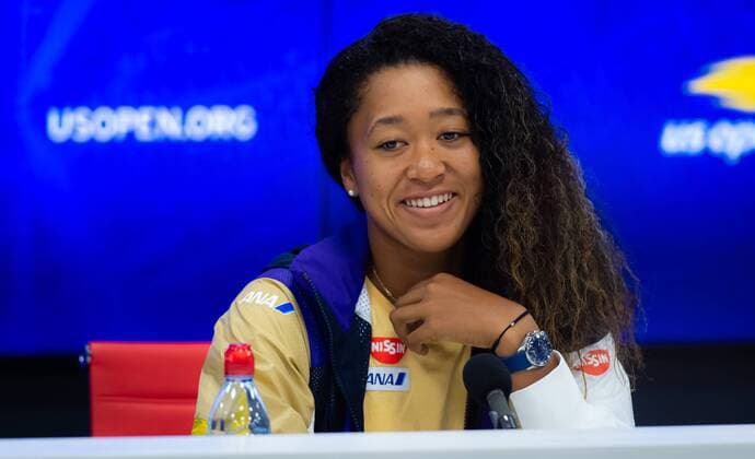 September 2, 2019, New York, NEW YORK, UNITED STATES: Naomi Osaka of Japan talks to the media after losing her fourth-round match at the 2019 US Open Grand Slam tennis tournament against Belinda Bencic of Switzerland US Open 2019, Tennis, New York City, United States, Sep 2 - ZUMAa181 20190902_zaa_a181_090 Copyright: xAFP7x