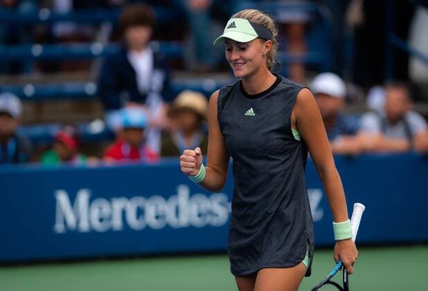 September 2, 2019, New York, NEW YORK, UNITED STATES: Kristina Mladenovic of France playing doubles at the 2019 US Open Grand Slam tennis tournament with Timea Babos of Hungary US Open 2019, Tennis, New York City, United States, Sep 2 - ZUMAa181 20190902_zaa_a181_100 Copyright: xAFP7x