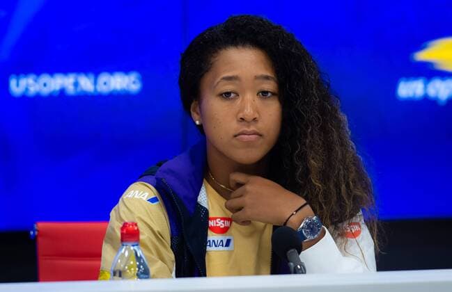 September 2, 2019, New York, NEW YORK, UNITED STATES: Naomi Osaka of Japan talks to the media after losing her fourth-round match at the 2019 US Open Grand Slam tennis tournament against Belinda Bencic of Switzerland US Open 2019, Tennis, New York City, United States, Sep 2 - ZUMAa181 20190902_zaa_a181_088 Copyright: xAFP7x
