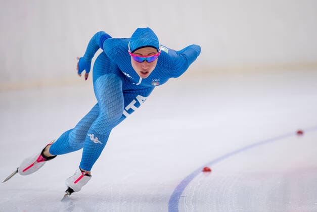 Bilder des Jahres 2019, Sport 10 Oktober Sport Themen der Woche KW41 Sport Bilder des Tages EISSCHNELLLAUF - Francesca Lollobrigida ( ITA ) am 12.10.2019 während der internationalen Eisschnelllauf Saisoneröffnung in der Max Aicher Arena, Inzell, Deutschland - Foto: ERNST WUKITS -