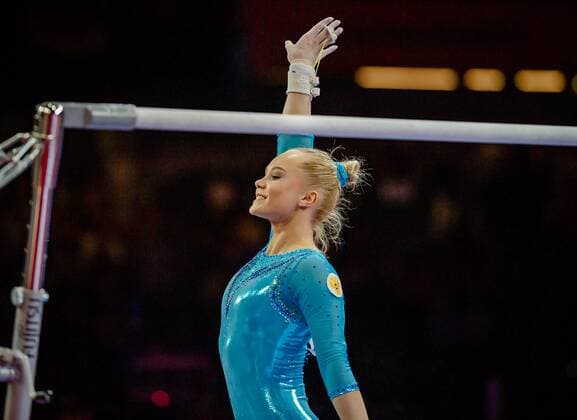 MELNIKOVA Angelina RUS - Turn-WM 2019 Stuttgart Deutschland - 2019-10-12 bei der Turn WM Stuttgart 2019. Stuttgart. 13.10.19 Turnen Weltmeisterschaft , Stuttgart Baden Wuerttemberg Deutschland