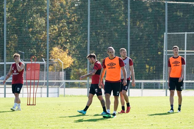 14.10.2019 - Fussball - 2. Fussball-Bundesliga - Saison 2019 2020 - 1. FC Nürnberg Nuernberg FCN Club - Training - - Soccer 2 Soccer Bundesliga Season 2019 2020 1 FC Nuremberg Nuremberg FCN Club, Deutschland, Nuernberg, Sportpark Valznerweiher - DFL REGULATIONS PROHIBIT ANY USE OF PHOTOGRAPHS AS IMAGE SEQUENCES AND OR QUASI-VIDEO. Copyright: HMBxMedia BorisxSchumacher