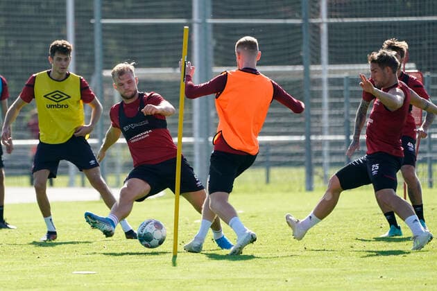 14.10.2019 - Fussball - 2. Fussball-Bundesliga - Saison 2019 2020 - 1. FC Nürnberg Nuernberg FCN Club - Training - - Soccer 2 Soccer Bundesliga Season 2019 2020 1 FC Nuremberg Nuremberg FCN Club, Deutschland, Nuernberg, Sportpark Valznerweiher - Johannes Geis 5 DFL REGULATIONS PROHIBIT ANY USE OF PHOTOGRAPHS AS IMAGE SEQUENCES AND OR QUASI-VIDEO. Copyright: HMBxMedia BorisxSchumacher
