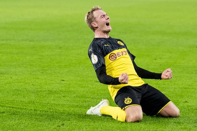 Bilder des Jahres 2019, Sport 10 Oktober Sport Bilder der Tages DFB Pokal, Borussia Dortmund - Borussia Moenchengladbach; 30.10.2019 Julian Brandt (Borussia Dortmund, 19), DFB Pokal, Borussia Dortmund - Borussia Moenchengladbach, Dortmund, SIGNAL IDUNA PARK DFL REGULATIONS PROHIBIT ANY USE OF PHOTOGRAPHS AS IMAGE SEQUENCES AND OR QUASI-VIDEO. Copyright: xBEAUTIFULxSPORTS Wunderlx