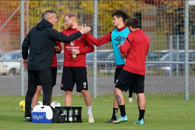 14.10.2019 - Fussball - 2. Fussball-Bundesliga - Saison 2019 2020 - 1. FC Nürnberg Nuernberg FCN Club - Training - - Soccer 2 Soccer Bundesliga Season 2019 2020 1 FC Nuremberg Nuremberg FCN Club, Deutschland, Nuernberg, Sportpark Valznerweiher - Marek Mintal stellt sich als Interimscoach vor DFL REGULATIONS PROHIBIT ANY USE OF PHOTOGRAPHS AS IMAGE SEQUENCES AND OR QUASI-VIDEO. Copyright: HMBxMedia BorisxSchumacher