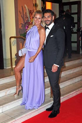 Deutscher Sportpresseball 2019. Magdalena Brzeska und Roland Klein anläßlich des Deutschen Sportpresseballs am 09.11.2019 in der Alten Oper Frankfurt Main.