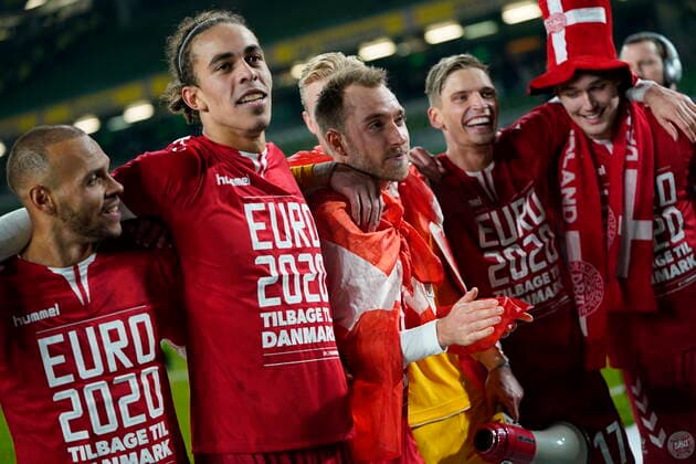 Bilder des Jahres 2019, Sport 11 November Sport Bilder des Tages EM kvalifikationskamp mellem Irland-Danmark paa Aviva Stadium i Dublin, mandag den 18. november 2019. , Dublin Denmark