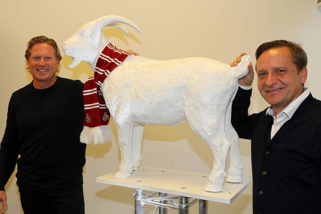 Bilder des Jahres 2019, Sport 11 November Sport Bilder des Tages Pressekonferenz 1. FC Köln 1. Fussball Bundesliga Saison 2019 2020 Geißbockheim Koeln Deutschland Datum: 19.11.2019 Links: Markus Gisdol (1. FC Köln) Rechts: Horst Heldt (1. FC Köln)