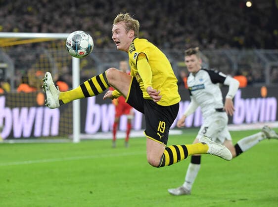 22.11.2019, Fussball GER, Saison 2019 2020, 1. Bundesliga, 12. Spieltag, Borussia Dortmund - SC Paderborn 3:3, Julian Brandt (Borussia Dortmund) Dortmund Nordrhein Westfalen Deutschland