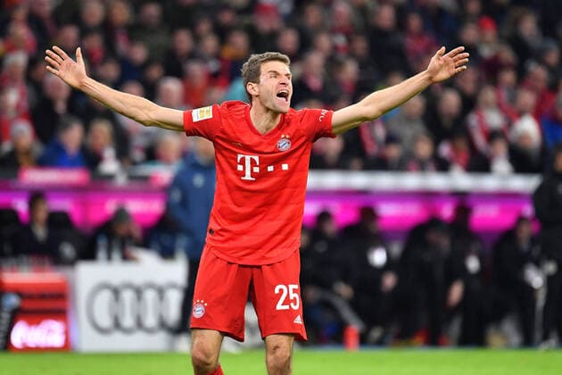 2020 Bilder des Jahres, Sport 02 Februar Sport Bilder des Tages Thomas MUELLER (MÜLLER,Bayern Muenchen),Wut,Aerger,schreit, Gestik, Aktion,Einzelbild,angeschnittenes Einzelmotiv,Halbfigur,halbe Figur. Fussball 1. Bundesliga,21.Spieltag,Spieltag21, FC Bayern Muenchen (M) -RB Leipzig (L) 0-0, am 09.02.2020 in Muenchen A L L I A N Z A R E N A, DFL REGULATIONS PROHIBIT ANY USE OF PHOTOGRAPHS AS IMAGE SEQUENCES AND OR QUASI-VIDEO.