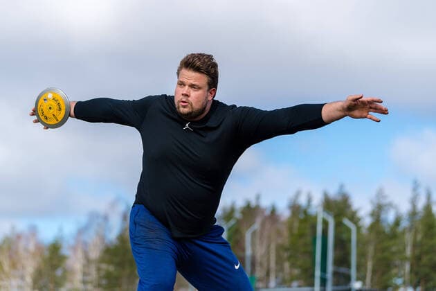 Bilder des Jahres 2020, Sport 04 April Sport Themen der Woche KW16 Sport Bilder des Tages 200415 Daniel Stahl, Sparvägens FK, under ett träningspass den 15 april 2020 i Växjö. Copyright: JONASxLJUNGDAHL BB200415JO011