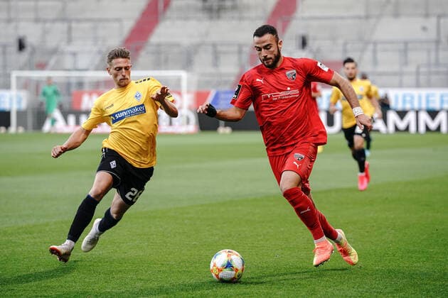 3. Liga - FC Ingolstadt 04 - SV Waldhof Mannheim - Marx Jan-Hendrik (26 Mannheim) Fatih Kaya (9, FCI) 3. Liga- FC Ingolstadt 04 Saison 2019 2020 SV Waldhof Mannheim