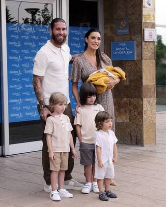 Bilder des Jahres 2020, Sport 07 Juli Sport Themen der Woche KW31 Sport Bilder des Tages Soccerplayer Sergio Ramos and wife presenter Pilar Rubio during presentation of their son Maximo Adriano in Madrid on Tuesday, 28 July 2020. Cordon Press