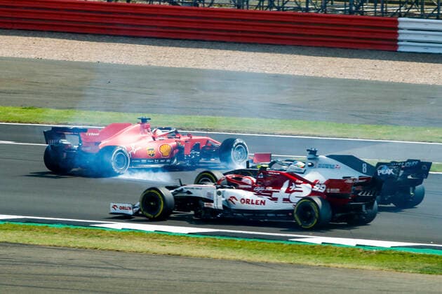Bilder des Jahres 2020, Sport 08 August Sport Themen der Woche KW32 Sport Bilder des Tages Motorsports: FIA Formula One World Championship, WM, Weltmeisterschaft 2020, Grand Prix of 70th Anniversary, 5 Sebastian Vettel (GER, Scuderia Ferrari Mission Winnow), Silverstone Great Britain