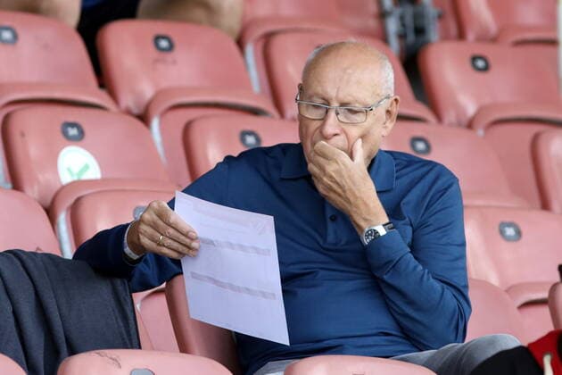 Ex-Energie-Präsident Dieter Krein Fussball Regionalliga Nordost 2020 2021 FC Energie Cottbus - VfB Germania Halberstadt