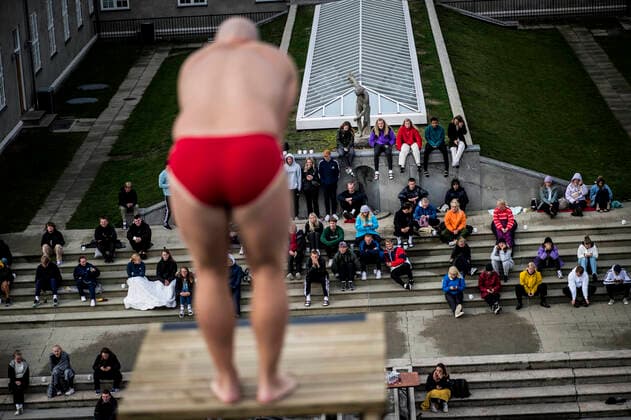 Bilder des Jahres 2020, Sport 09 September Sport Themen der Woche KW37 Sport Bilder des Tages Det foerste danske mesterskab i udspring fra 12 meter afholdes paa i Ollerup paa Fyn loerdag den 12. september 2020.. , Svendborg Denmark