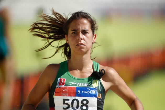 September 13, 2020, Madrid, MADRID, SPAIN: Valvanuz Canizo warms up in women s long jump, Heptathlon, during the 100th Spanish Athletics Championship at Vallehermoso stadium on september 13, 2020 in Madrid, Spain. Madrid SPAIN - ZUMAa181 20200913_zaa_a181_130 Copyright: xOscarxJ.xBarrosox
