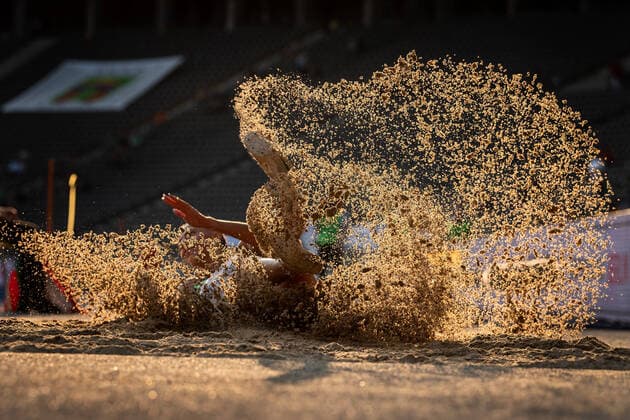 Bilder des Jahres 2020, Sport 09 September Sport Themen der Woche KW37 Leichtathletik Berlin 13.09.2020 ISTAF Berlin Weitsprung Maryna Bekh-Romanchuk (UKR)