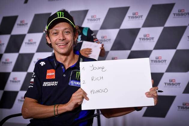 Bilder des Jahres 2020, Sport 09 September Sport Themen der Woche KW38 Sport Bilder des Tages Press Confference before Grand Prix TISSOT dell Emilia Romagna e della Riviera di Rimini at Misano World Circuit Marco Simoncelli. 17 September, 2020 Rueda de prensa antes del Gran Premio TISSOT dell Emilia Romagna e della Riviera di Rimini en el Misano World Circuit Marco Simoncell 17 septiembre, 2020 Valentino Rossi (Monster Energy Yamaha MotoGP) POOL MotoGP.com Cordon Press Cordon Press
