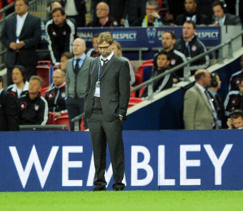 Championsleague Finale: Borussia Dortmund - FC Bayern Muenchen 25.05.2013 . Trainer Juergen Klopp (BvB) enttaeuscht.
