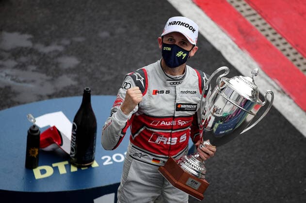 Bilder des Jahres 2020, Sport 10 Oktober Sport Themen der Woche KW42 Sport Bilder des Tages Rene Rast (GER) (Audi Team Rosberg) freut sich über seinen Sieg beim DTM-Lauf auf dem Circuit Zolder. Copyright Thomas Pakusch