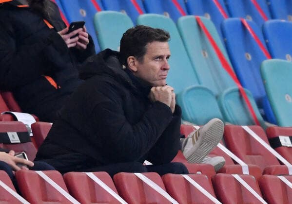 Fussball International Testspiel in Leipzig 11.11.2020 Deutschland - Tschechische Republik Teammanager Oliver Bierhoff (Deutschland) auf der Tribuene