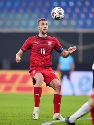 Fussball International Testspiel in Leipzig 11.11.2020 Deutschland - Tschechische Republik JTomas Soucek (Tschechische Republik) am ball