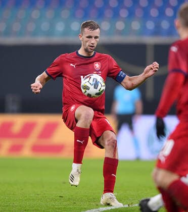 Fussball International Testspiel in Leipzig 11.11.2020 Deutschland - Tschechische Republik JTomas Soucek (Tschechische Republik) am ball