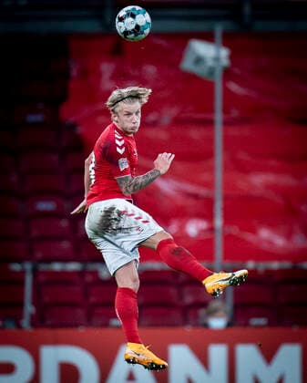 Bilder des Jahres 2020, Sport 11 November Sport Themen der Woche KW46 Sport Bilder des Tages Danmarks Daniel Wass under Nations League kampen mellem Danmark- Island i Parken, soendag den 15 november 2020. , Copenhagen Denmark