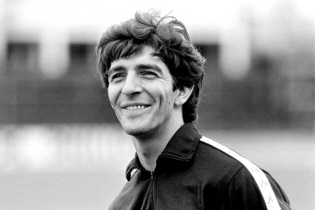 Archivbilder der Woche SPORT KW50 820914 Football, Champions League, Hvidovre - Juventus: Paolo Rossi, Juventus, on the 14th of September 1982 in Hvidorvre. Copyright: BILDBYRAN BB820914BB033